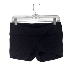 Lululemon Black Stretchy High Waisted Compression Shorts Women's Size 8